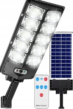LAMPA SOLARNA ULICZNA LATARNIA LED 800W PILOT