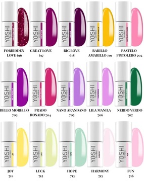 YOSHI HYBRID POLISH СМЕСЬ ЦВЕТОВ НА ВЫБОР ИЗ 6 МЛ
