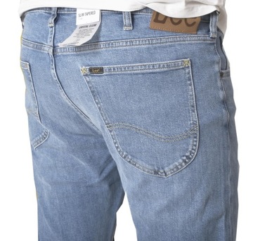 LEE LUKE jasne spodnie jeans zwężane slim W29 L30
