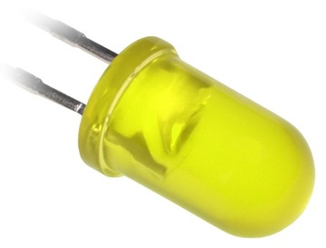 Dioda LED 12V 5mm okrągła L53Y THT żółta