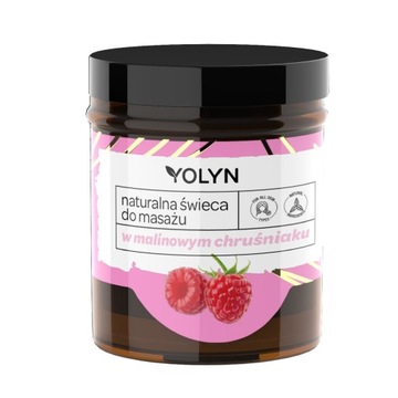 Yolyn Naturalna świeca do masażu W Malinowym Chruśniaku 120ml P1