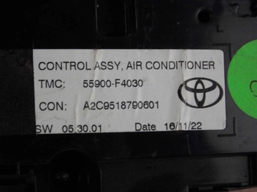 PANEL KLIMATIZACE CHR TOYOTA OE 55900-F4030