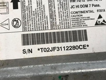 68163807AB MODUL AIRBAG DODGE JOURNEY 3.6 AWD 2012