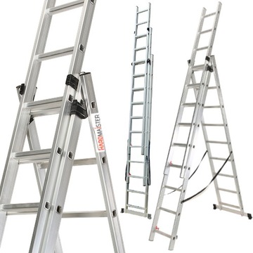 Wielofunkcyjna drabina aluminiowa Solid Regular, 3x9 - Hardmaister
