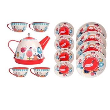 БОЛЬШОЙ ЧАЙНЫЙ НАБОР ЦВЕТОВ ПОДНОС ТАРЕЛКИ ЧАШКИ КУХОННЫЙ НАБОР