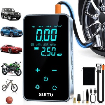 Pompka elektryczna do roweru rowerowa REEG Air pump PRO kompresor 12000 mAh