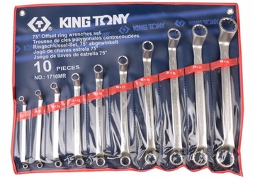 KING TONY KLUCZE OCZKOWE GIĘTE 10 SZT. 6 - 32MM