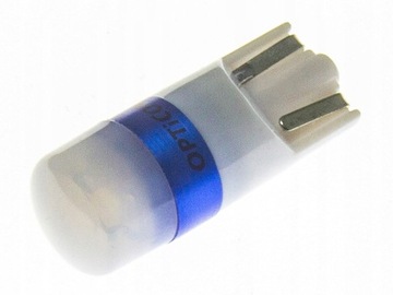 Żarówka LED W5W W3W T10 12V DC 10mm SMD Czerwony