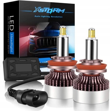 ŻARÓWKI XSTORM LED H8 160W 360° 25000LM MOCNE CAN