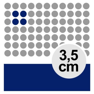 Наклейки самоклеючі кружечки 3,5 см кобальтові