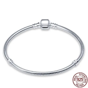 Bransoletka Silver 925 oryginalny łańcuch węż