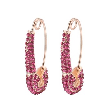 Gold U-shaped Stud Earrings Paper Clip Pin