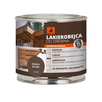 Lakierobejca do drewna 200ml ORZECH WŁOSKI DRAGON