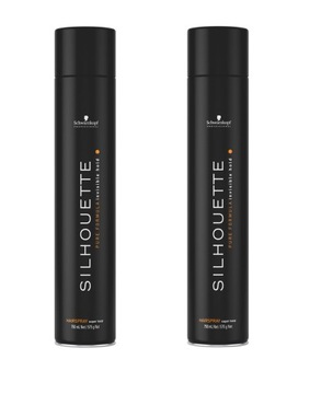 SILHOUETTE SCHWARZKOPF SUPER HOLD ZESTAW 2X750ML MOCNY LAKIER UTRWALENIE