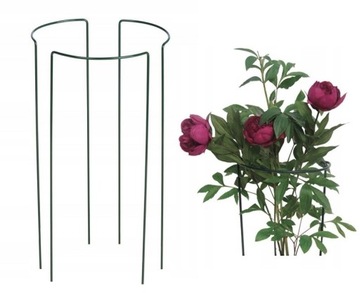 Stalowa Podpora Kwiatów Roślin Piwonii 60cm 3szt