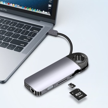 Многопортовый SPU-M01 USB-C HDMI VGA RJ45 USB 3.0 SD