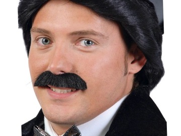 WĄSY SAMOPRZYLEPNE DO KOSTIUMU CZARNE