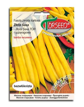 Fasola szparagowa Złota Saxa żółtostrąkowa 30g