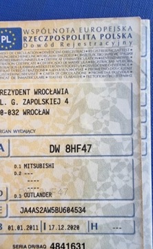 Mitsubishi Outlander II 2011 Mitsubishi Outlander 2011r, 2.4 LPG. AUTOMAT. Przetarty lewy bok. Jezdzi., zdjęcie 17