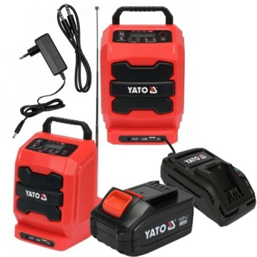 YATO RADIO BUDOWLANE AKUMULATOROWO SIECIOWE +4Ah