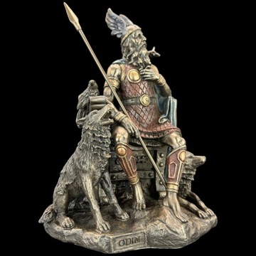 Статуэтка Скульптура Статуя СЕВЕРНЫЙ БОГ ОДИН СИДЯЩИЙ VERONESE WU69116A4