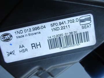 HALOGEN PRAVÝ MŘÍŽKA ZÁSLEPKA ATECA 20R FACELIFT 5F0941702D