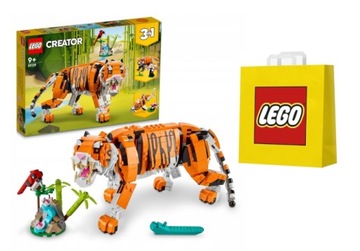 LEGO Creator 3 в 1 31129 Величественный тигр + подарочный пакет