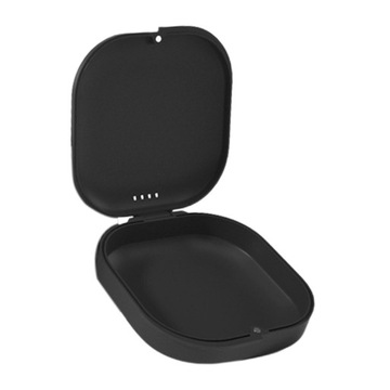 Etui na protezy do przechowywania aparatów ortodontycznych Wodoodporny, łatwy w czyszczeniu uchwyt, czarny