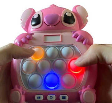 GRA ZRĘCZNOŚCIOWA POP IT ANTYSTRESOWA ELEKTRYCZNA, KOLOROWE PODŚWIETLENIE!
