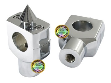 Стояки рулевого колеса Дюймовые монтажные кронштейны Хромированные болты M12 Ввинчивающиеся шипы