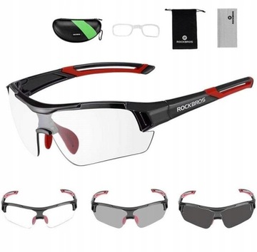Rowerowe Okulary PRZECIWSŁONECZNE FOTOCHROM Ramka