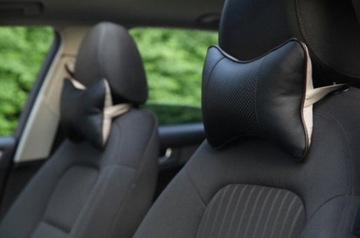 МЯГКАЯ АВТОПОДУШКА ПРОФИЛИРОВАННАЯ ДЛЯ ШЕИ, ГОЛОВЫ, ЭКО-КОЖА 120г