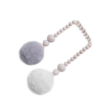 Скандинавский подвесной декор, занавеска для кровати, деревянные бусины, шар