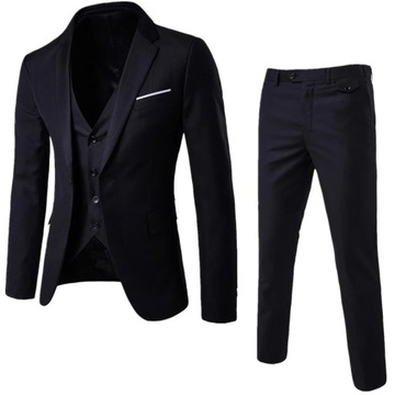 3pc Men Purple Suit (Jacket+Pants+Vest) Brand Slim