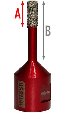 КОРОНОЧНАЯ ПИЛА АЛМАЗНОЕ КРЕСТОВОЕ СВЕРЛО 6 мм M14 POGREEN