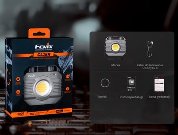 Latarka Lampa Halogen LED Fenix CL28R 2000lm USB-C