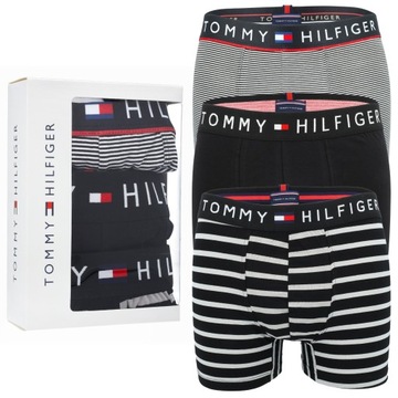 Bokserki męskie majtki TOMMY HILFIGER zestaw 3-pak rozmiar XL