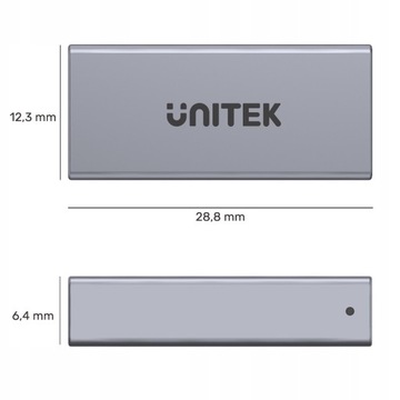 Unitek A1036GY Adapter beczka Łącznik USB-C 4.0 USB4, USB-C (F) - USB-C (F)
