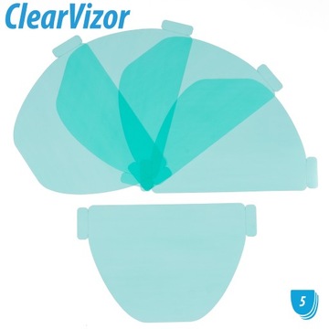 Визор ClearVizor 5-пленочный (Светло-фиолетовый)