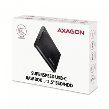 AXAGON EE25-A6C Безвинтовой алюминиевый корпус-''