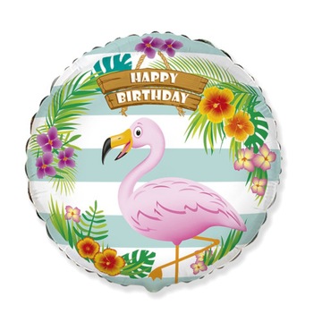Balon foliowy Happy birthday - FLAMING