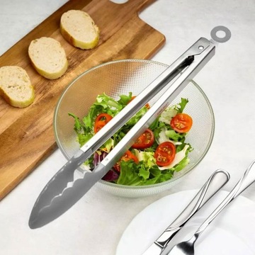 КУХОННЫЕ ЩИПЦЫ НЕЙЛОНОВЫЕ 30,5 см СЕРЫЕ KH-1742