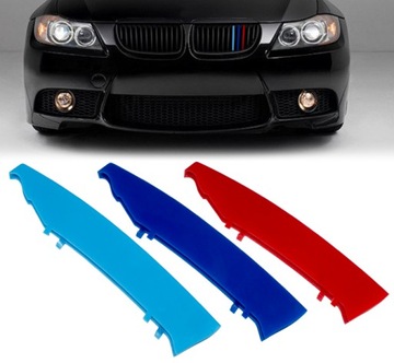 NAKŁADKI NA NERKI GRILL M-pakiet BMW 5 E90 E91 E92 LISTWY OZDOBNE