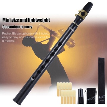 ammoon Mini Pocket Bb Saxophone Sax ABS with Alto