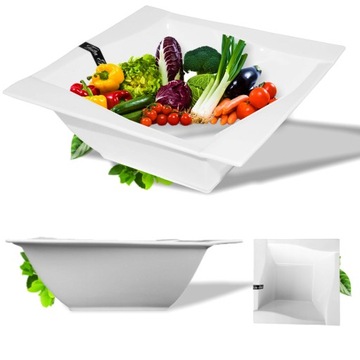 SALATERKA PORCELANOWA 24 CM VIVA miseczka kwadrat