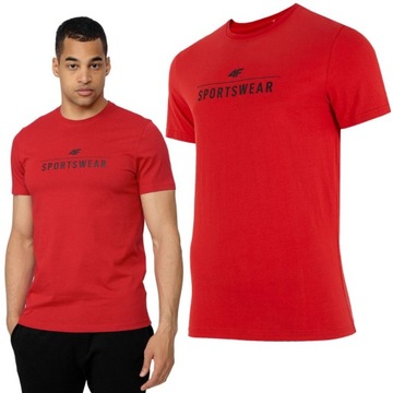 KOSZULKA MĘSKA 4F T-SHIRT SPORTOWA BAWEŁNIANA