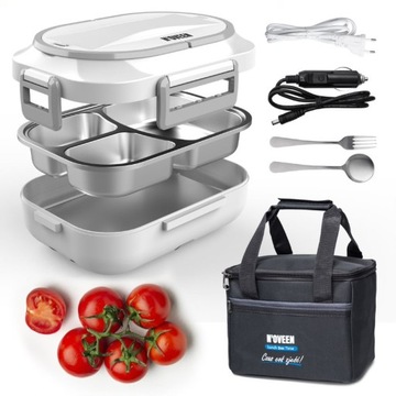 ELEKTRYCZNY LUNCH BOX TERMOS OBIADOWY SAMOCHODOWY
