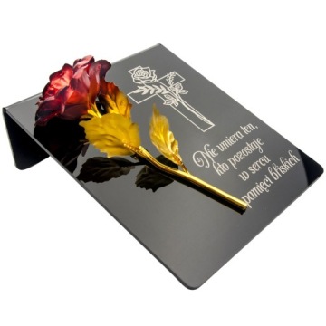 Подставка для кладбища, ГРАВИРОВКА ГРАНИКА, украшение могилы, ВЕЧНАЯ РОЗА