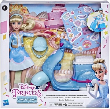 DISNEY PRINCESS LALKA KOPCIUSZEK SKUTER CINDERELLA