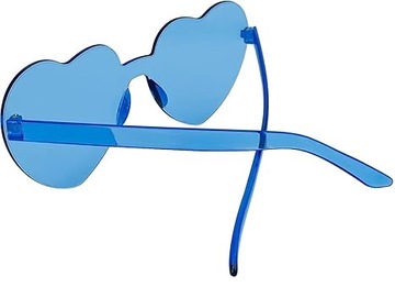 СОЛНЦЕЗАЩИТНЫЕ ОЧКИ СЕРДЦЕ ДЛЯ ДЕТЕЙ ПРОЗРАЧНЫЕ PARTY BLUE